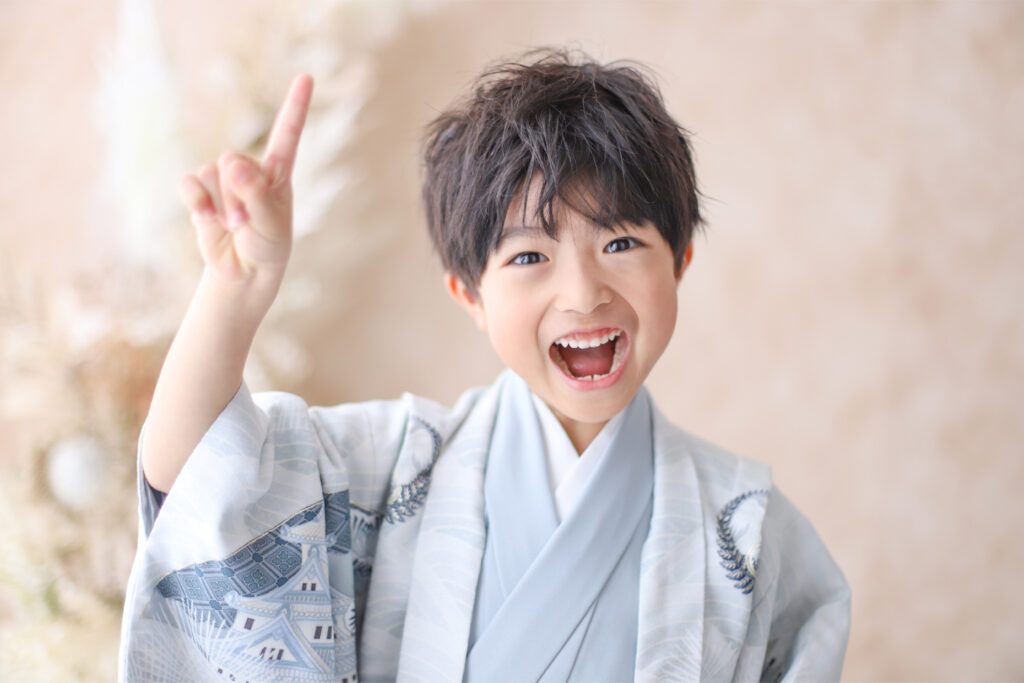 七五三(753)奈良市_フォトスタジオワタナベ(渡辺写真館)奈良柏木店_5歳男の子袴