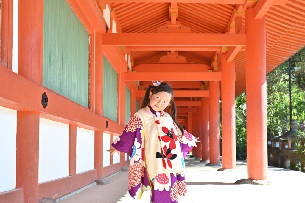 七五三(753)奈良市_フォトスタジオワタナベ(渡辺写真館)_春日大社_撮影おすすめスポット